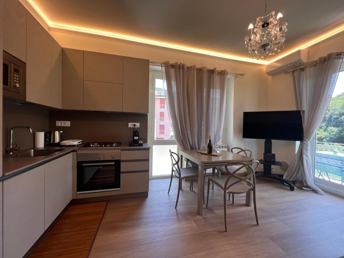 Val Di Sole 19-Iii Piano- Vista Mare- Vista Collina-Wifi 100Mg-Aria Condizionata In Tutte Le Stanze -L'Appartamento E' Stato Completamente Rinnovato Nel 2023 Rapallo Dış mekan fotoğraf